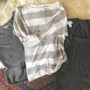 Soft greys shirt bundle of 3